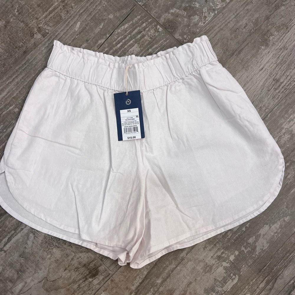 NWT Universal Thread White Linen Shorts. Size XS